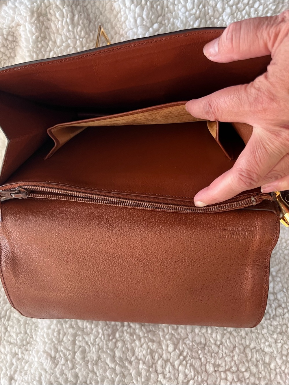LOUIS VUITTON Sac Dauphine Shoulder Bag vintage Brown Monogram Canvas w/ COA - Picture 14 of 17